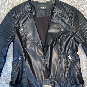 Topshop Faux Moto Jacket